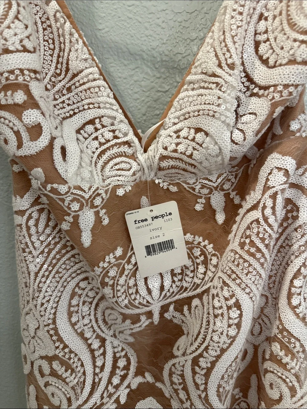 NWT Free People Night Shimmers Mini Dress 2